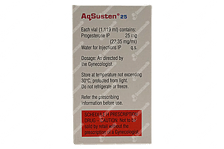 Aqsusten 25 MG Injection - Uses, Dosage, Side Effects, Price, Composition