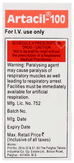 Artacil 100 Mg Injection 10 Ml Artacil 100 Mg Injection 10 Ml