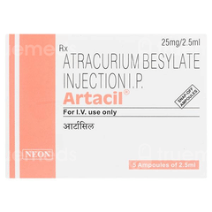 Artacil 25 Mg Injection 2.5 Ml