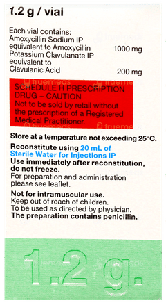 Augmentin Iv 1.2g Injection 1 Augmentin Iv 1.2g Injection 1