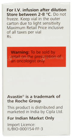 Avastin 100mg Injection 4ml Avastin 100mg Injection 4ml