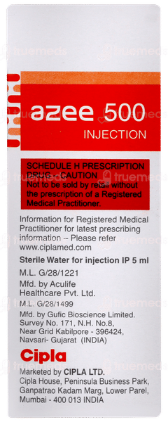 Azee 500 Injection 1