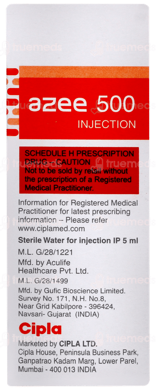 Azee 500 Injection 1