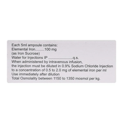 Biofer S 100 Injection 5Ml Biofer S 100 Injection 5Ml