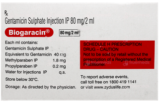Biogaracin 80mg Injection 2ml
