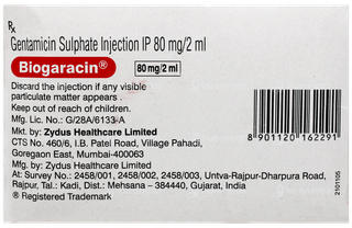 Biogaracin 80mg Injection 2ml