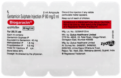 Biogaracin 80mg Injection 2ml