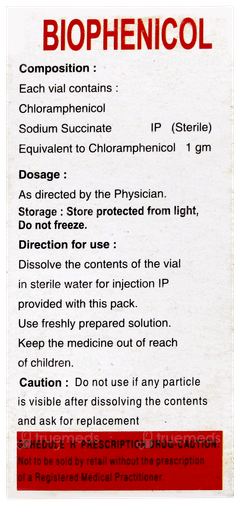 Biophenicol 1g Injection 1