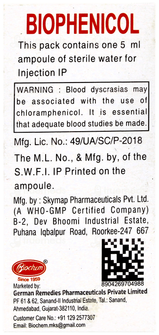 Biophenicol 1g Injection 1