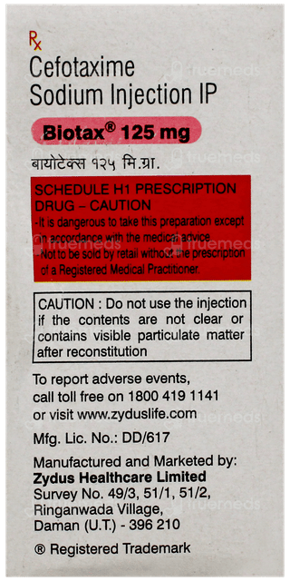 Biotax 125 MG Injection 1