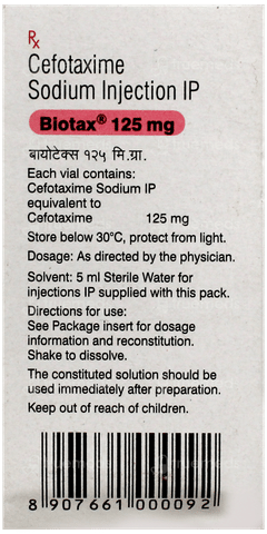 Biotax 125 MG Injection 1