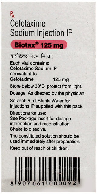 Biotax 125 MG Injection 1