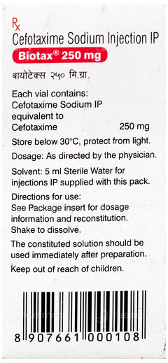 Biotax 250Mg Injection 1 Biotax 250Mg Injection 1