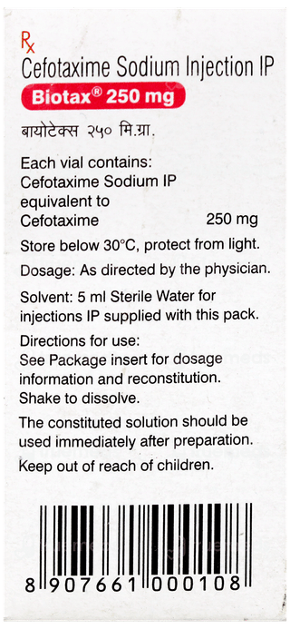Biotax 250Mg Injection 1