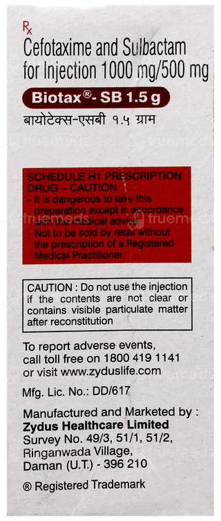 Biotax Sb 1.5g Injection 1