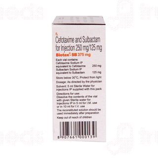 Biotax Sb 250/125 MG Injection 1