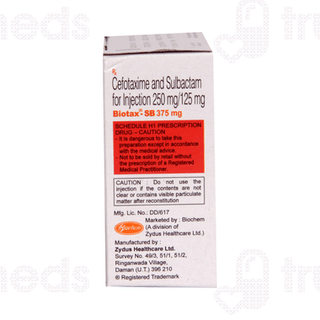 Biotax Sb 250/125 MG Injection 1