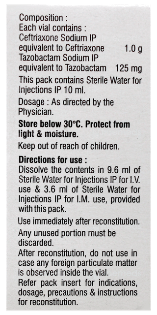 C Tri Xp 1gm Injection 1