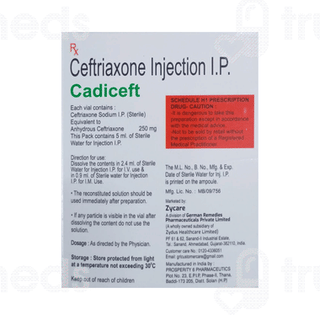 Cadiceft 250 MG Injection 1