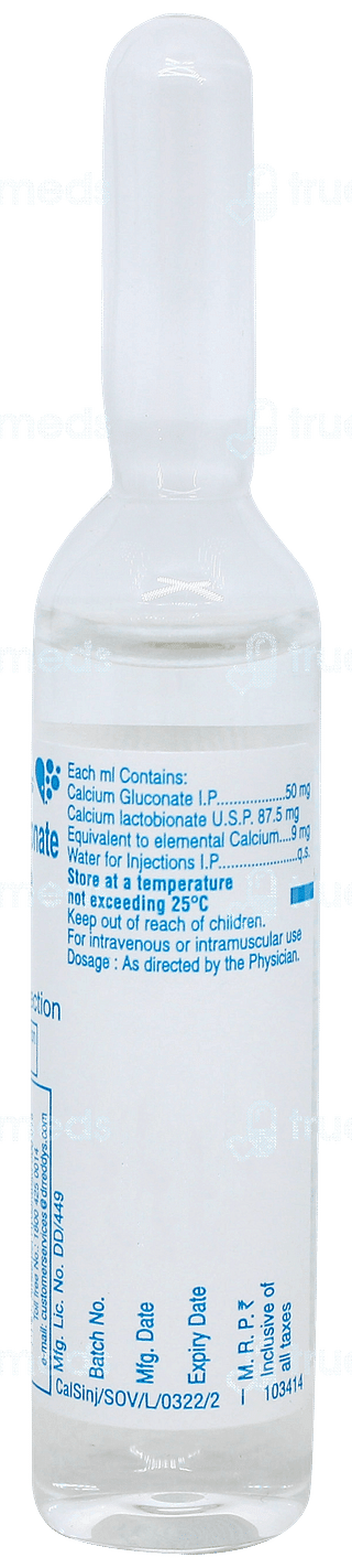 Calcium Sandoz Injection 10ml