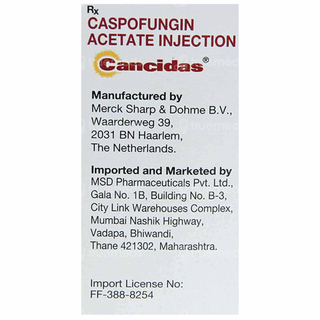 Cancidas 50 Mg Injection 10 Ml
