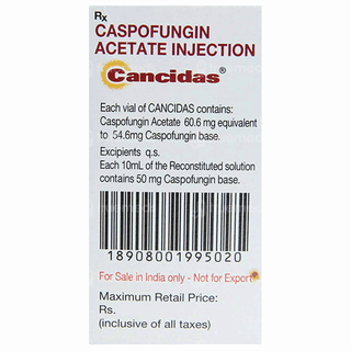 Cancidas 50 Mg Injection 10 Ml