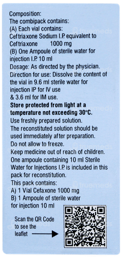 Cefaxone 1g Injection 1