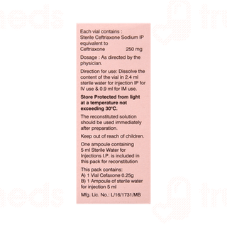 Cefaxone 0.25g Injection 1