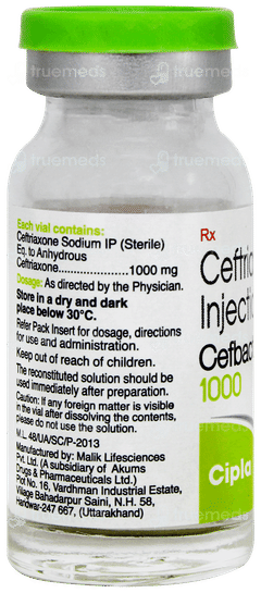 Cefbact 1000 Injection 1 Cefbact 1000 Injection 1