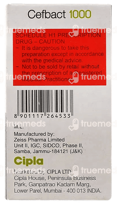 Cefbact 1000 Injection 1 Cefbact 1000 Injection 1