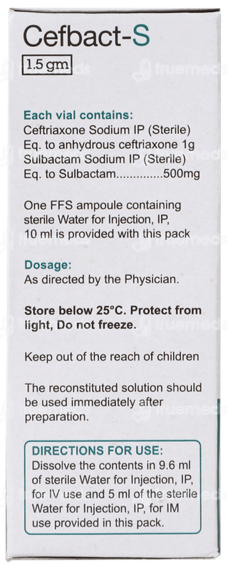 Cefbact S Injection 1