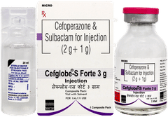 Cefglobe S Forte 2000/1000 MG Injection 1 Cefglobe S Forte 2000/1000 MG Injection 1