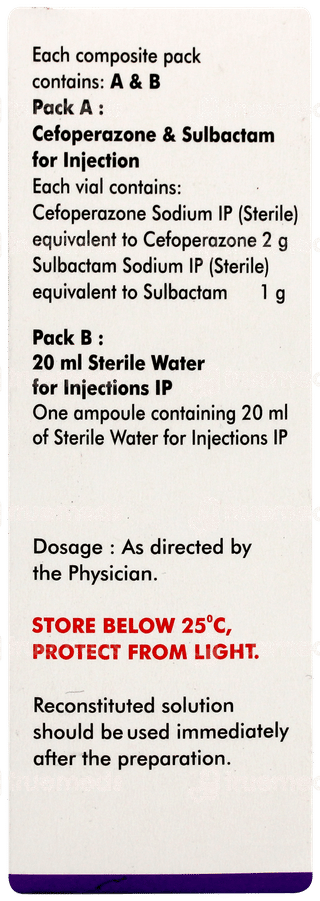 Cefglobe S Forte 2000/1000 MG Injection 1