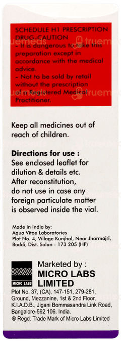 Cefglobe S Forte 2000/1000 MG Injection 1 Cefglobe S Forte 2000/1000 MG Injection 1
