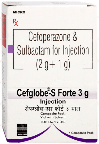 Cefglobe S Forte 2000/1000 MG Injection 1