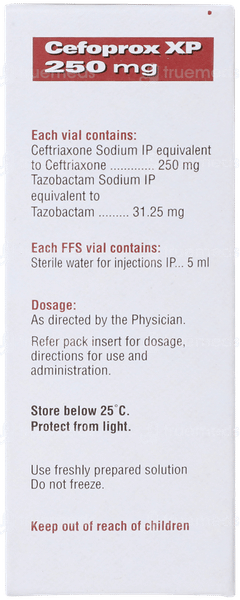Cefoprox Xp 250/31.25 Mg Injection 1