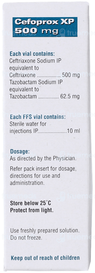 Cefoprox Xp 500/62.5 MG Injection 1