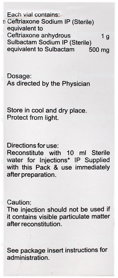 Cefrine Plus 1500 Injection 1 Cefrine Plus 1500 Injection 1