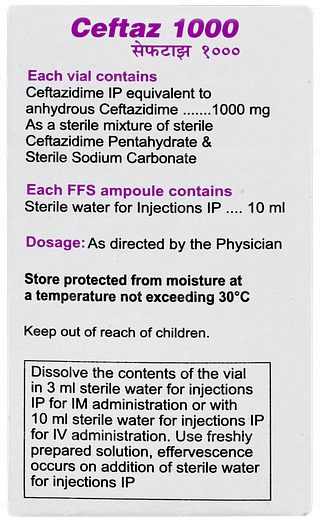 Ceftaz 1000 Injection 1