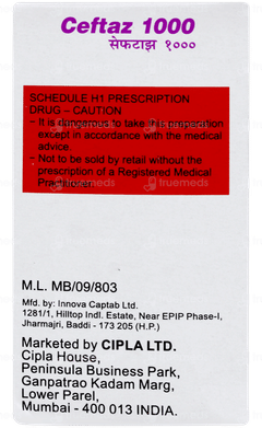 Ceftaz 1000 Injection 1 Ceftaz 1000 Injection 1