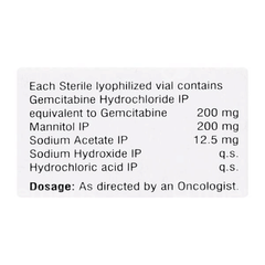 Celzar 200 Mg Injection 1 Celzar 200 Mg Injection 1