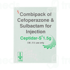 Ceptidar S 1.5g Injection 1 Ceptidar S 1.5g Injection 1