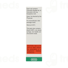 Cetrolix 0.25mg Injection 1 Cetrolix 0.25mg Injection 1