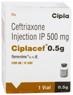 Ciplacef 0.5g Injection 1 Ciplacef 0.5g Injection 1
