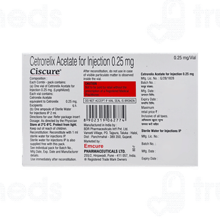 Ciscure 0.25 MG Injection 2 ML