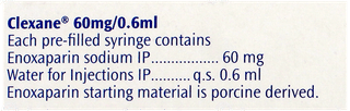 Clexane 60Mg Injection 0.6Ml
