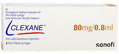 Clexane 80mg 0.8ml Pack Of 2 Injections