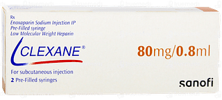 Clexane 80mg 0.8ml Pack Of 2 Injections