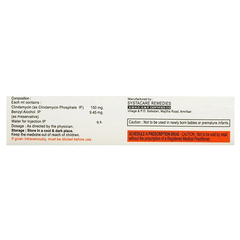 Clindum 600 Mg Injection 4 Ml Clindum 600 Mg Injection 4 Ml