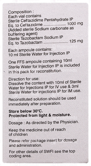 Combitaz 1g+125mg Injection 1
